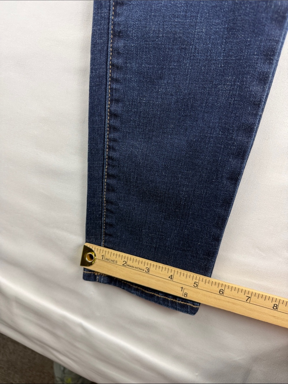 American Eagle Super Stretch Skinny Jeggings Women's Size 8 Long Low Rise - Picture 3 of 10